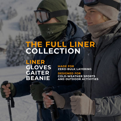 Liner Merino Wool Neck Gaiter For Women