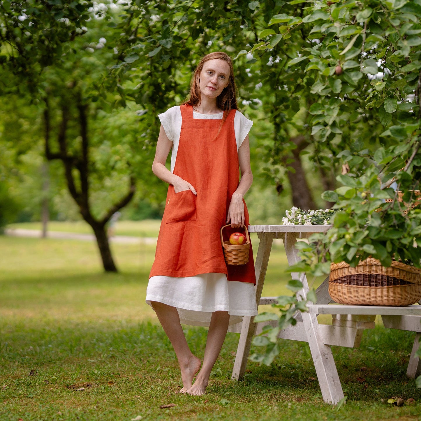 Linen Cooking Apron