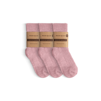 Kids' Merino Rib Thick Socks 3-Pack