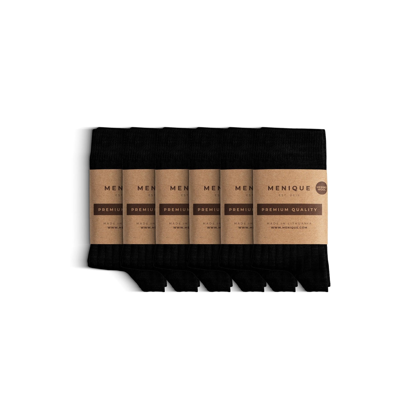 Kids' Merino Rib Crew Socks 6-Pack