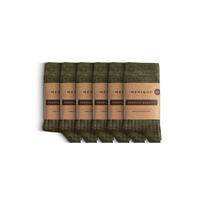 Kids' Merino Rib Crew Socks 6-Pack