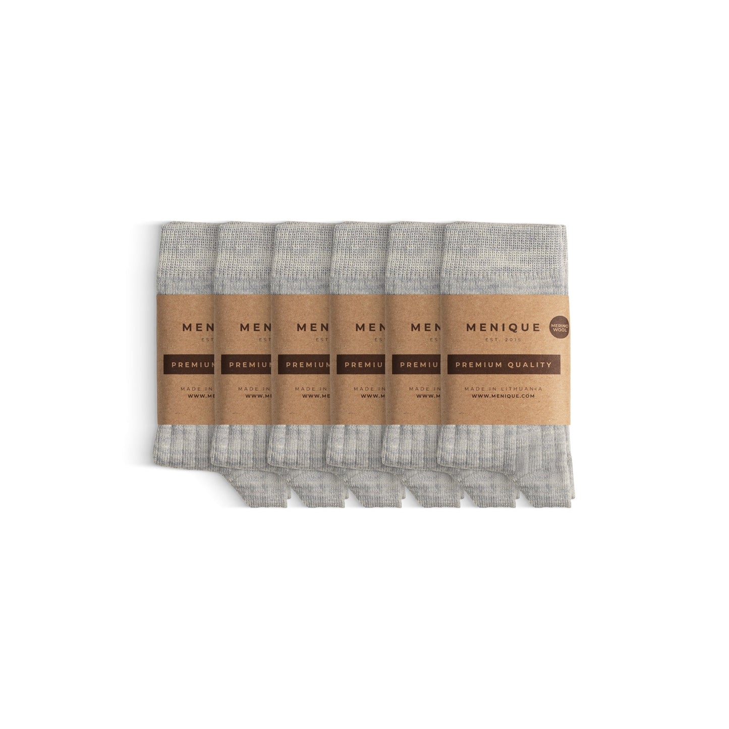 Kids' Merino Rib Crew Socks 6-Pack