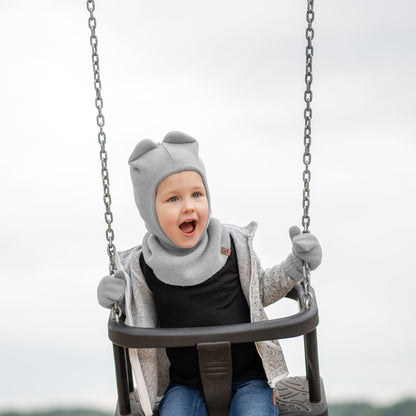 Kids' Knit Double Mittens Cashmere Blend