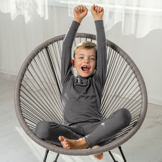 Kids' 160 Thermal Long Sleeve Crew Gray