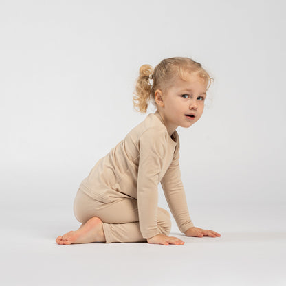 Kids' Bamboo Long Sleeve & Bottom 2-Piece Pajama