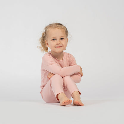 Kids' Bamboo Long Sleeve & Bottom 2-Piece Pajama