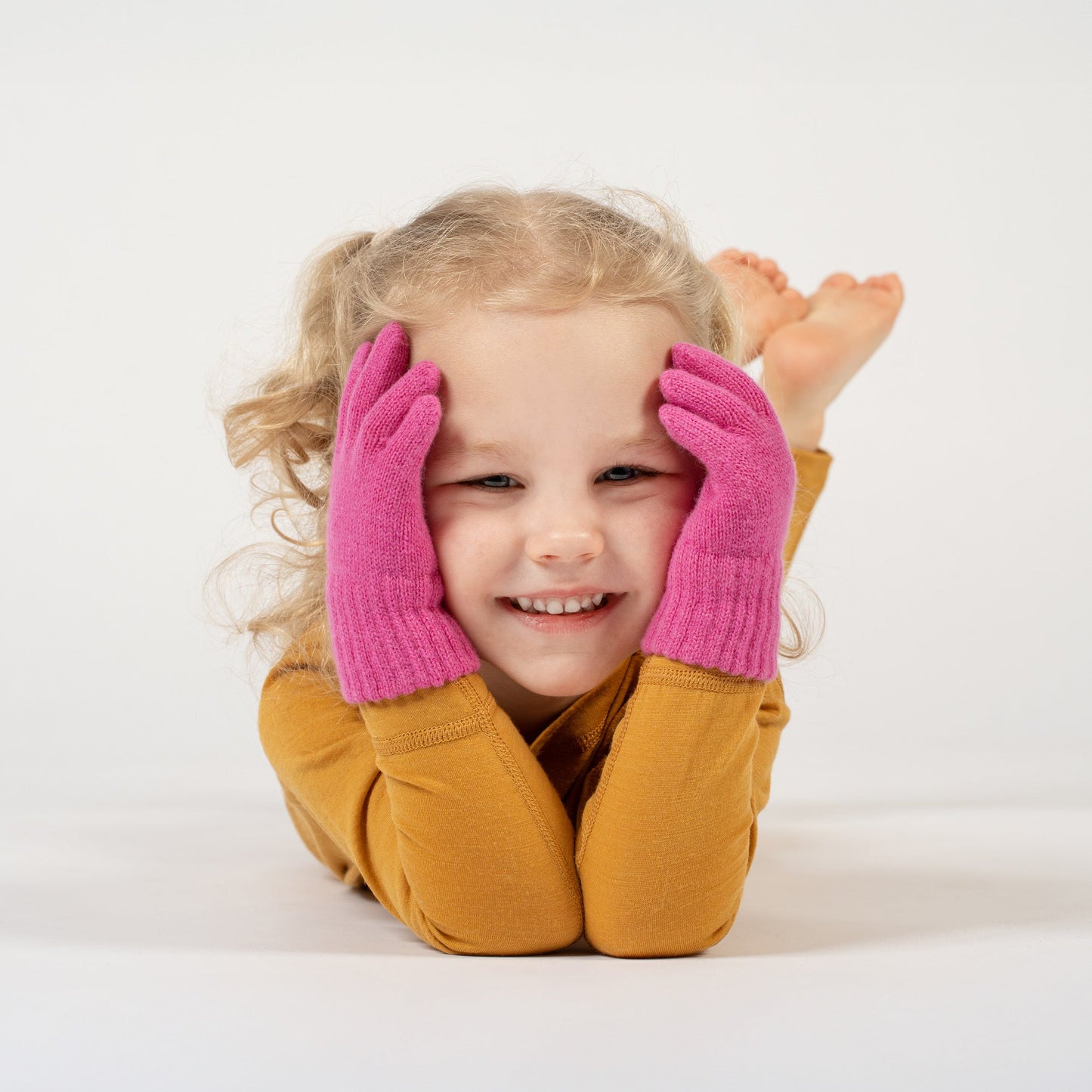 Kids' Knit Gloves Cashmere Blend
