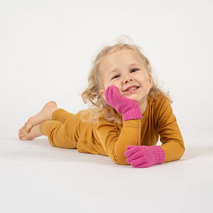 Kids' Knit Gloves Cashmere Blend