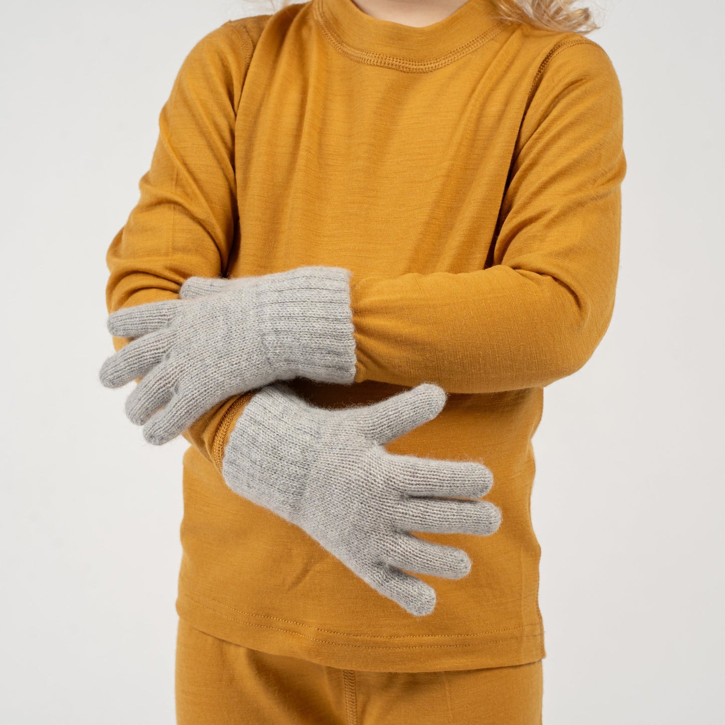 Kids' Knit Gloves Cashmere Blend