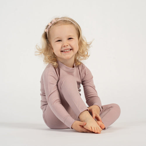 Kids' 160 Merino Pants Dusty Pink