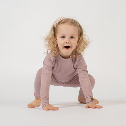 Kids' 160 Top Long Sleeve Crew Dusty Pink