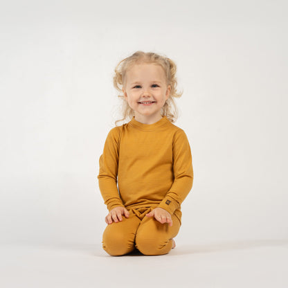 Kids' 160 Merino Pants Yellow