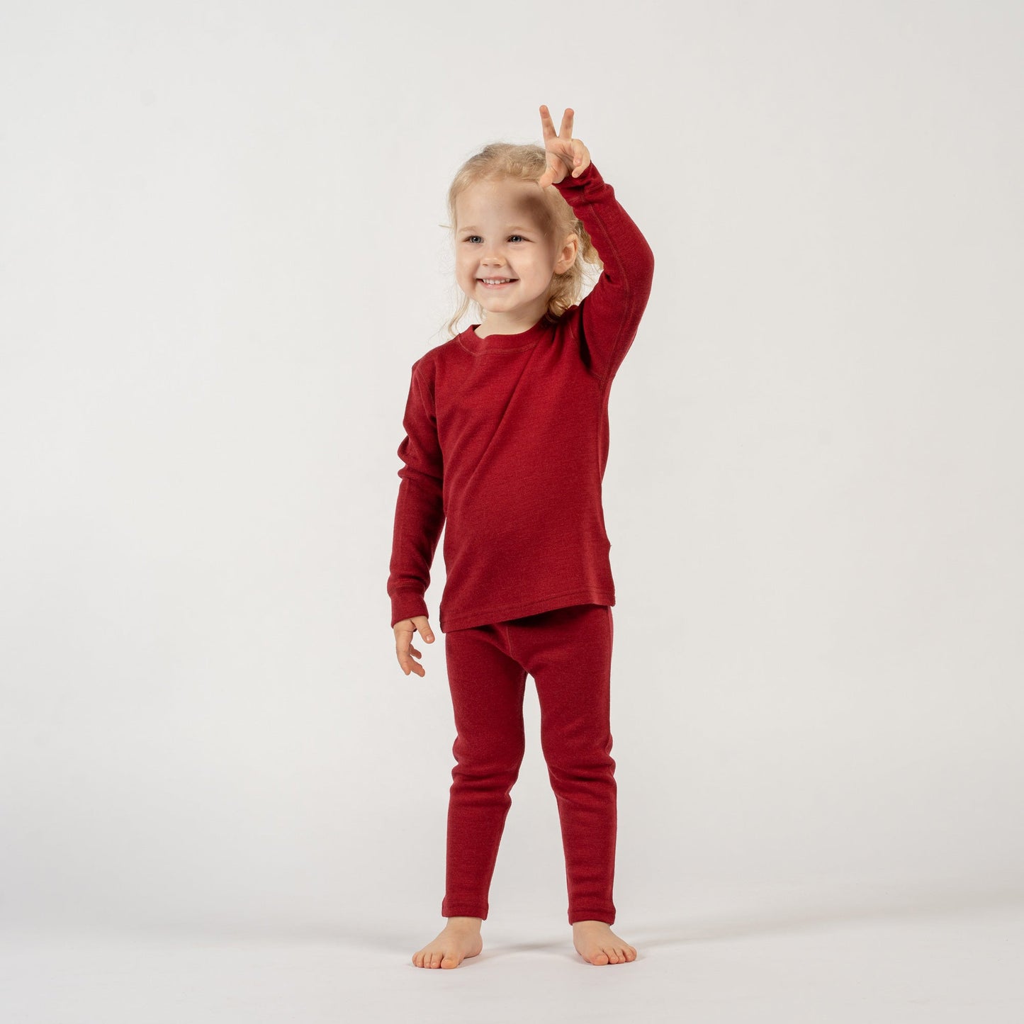 Kids' 250 Merino Pants Royal Cherry