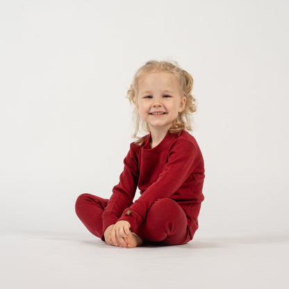 Kids' 250 Merino Pants Royal Cherry
