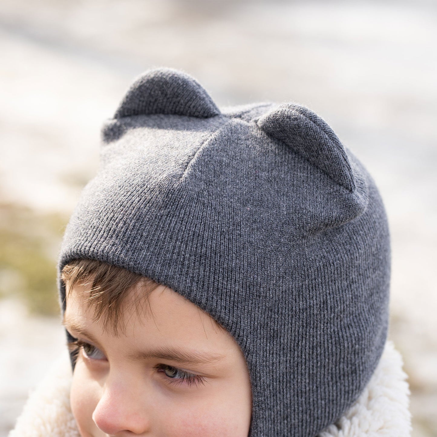 Kids' Knit Balaclava Cashmere Blend