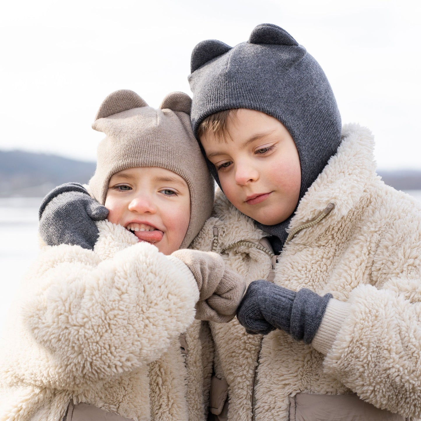 Kids' Knit Mittens Cashmere Blend