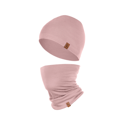 Kids' Merino Wool Neck Gaiter & Beanie 2-Piece Set