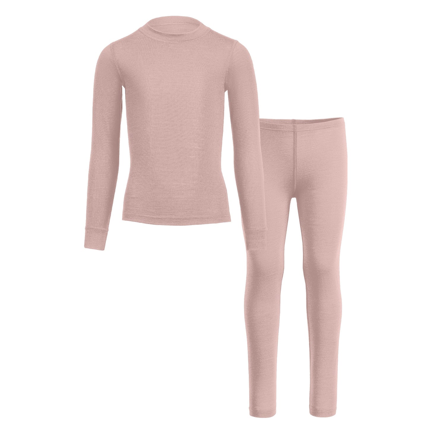 Kids' 160 Long Sleeve & Bottom 2-Piece Dusty Pink