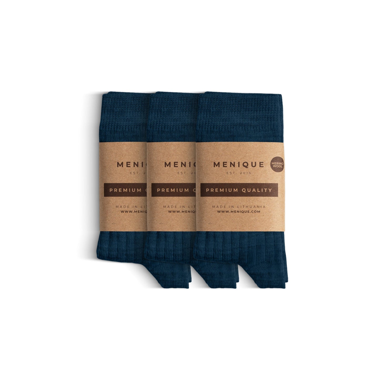 Kids' Merino Rib Crew Socks 3-Pack