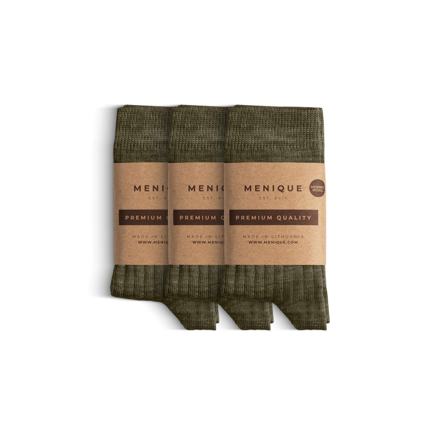 Kids' Merino Rib Crew Socks 3-Pack