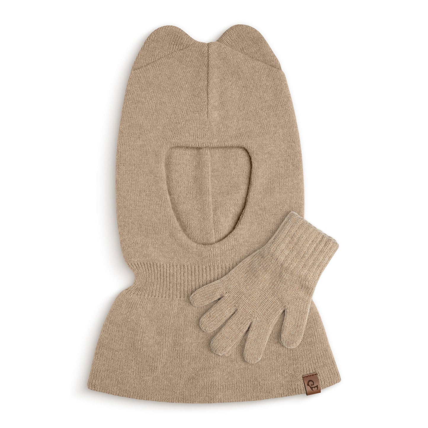 Kids' Knit Balaclava & Gloves Merino & Cashmere 2-Piece