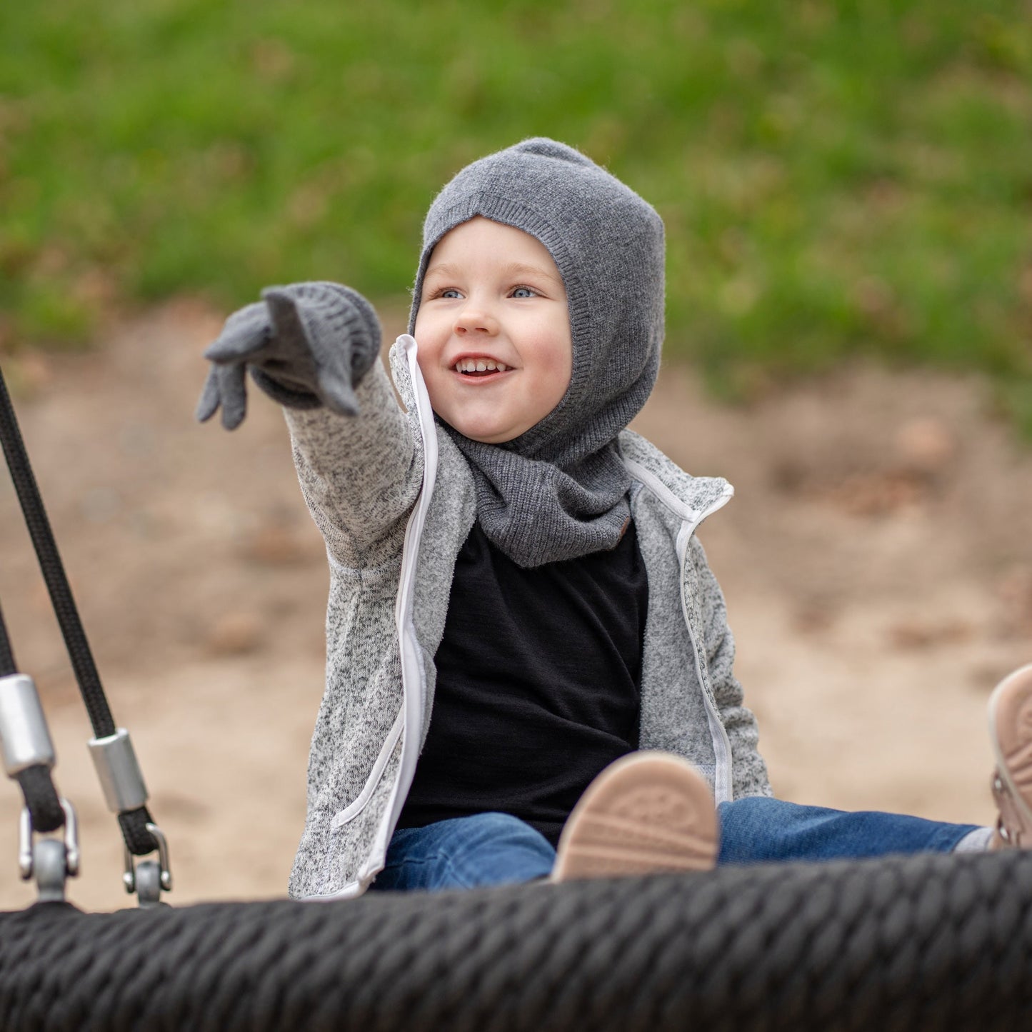 Kids' Cashmere Blend Hood Balaclava