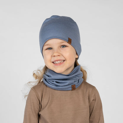Kids' Merino Wool Neck Gaiter & Beanie 2-Piece Set