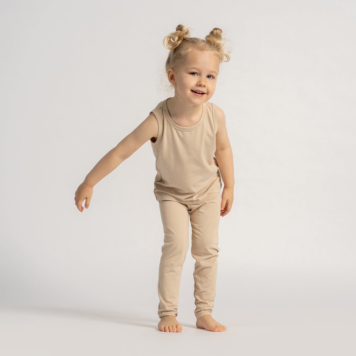 Kids' Bamboo Sleeveless Top & Bottom 2-Piece Pajama