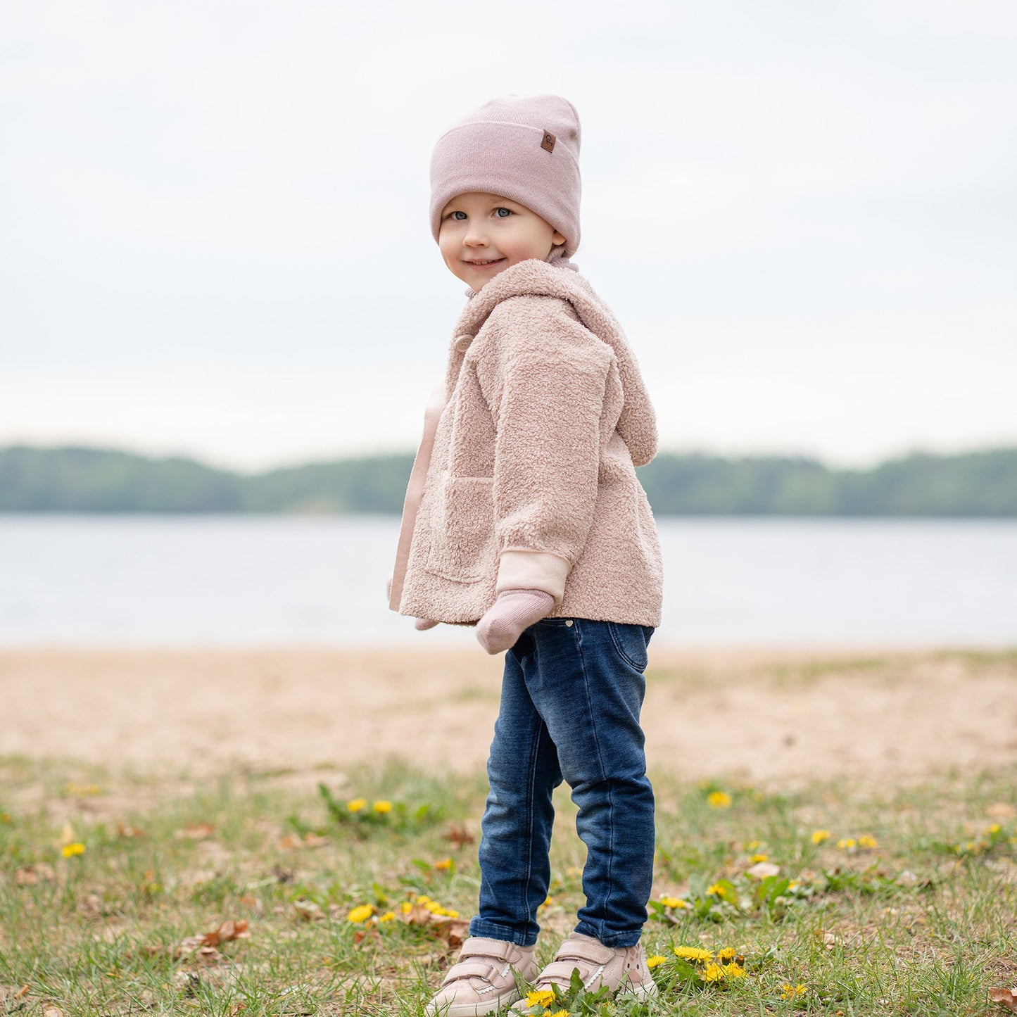 Kids' Knit Beanie Cashmere Blend