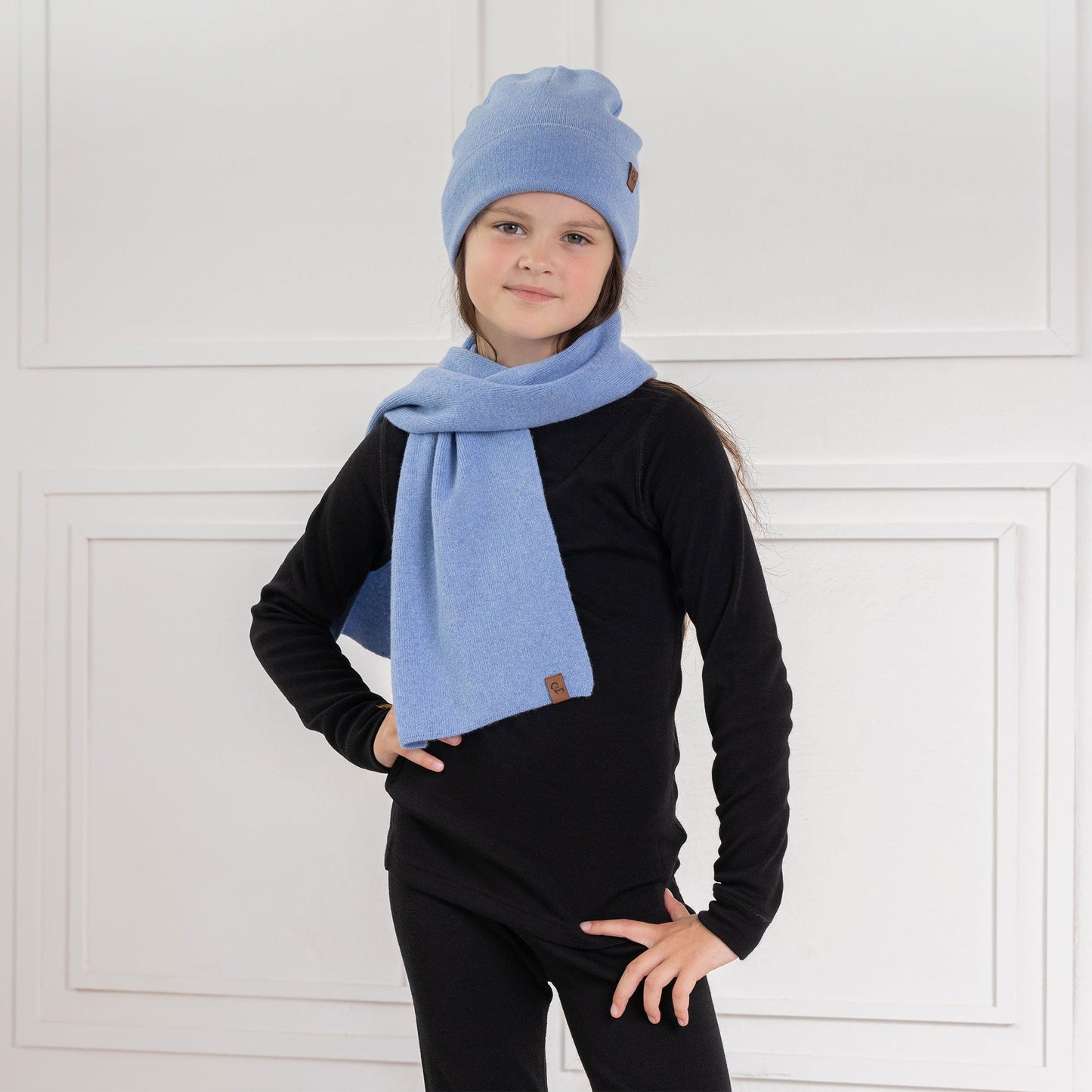Kids' Knit Scarf Cashmere Blend