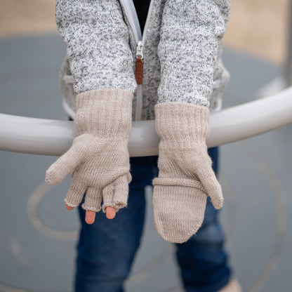 Kids' Knit Merino Convertible Mittens