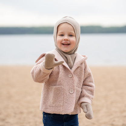 Kids' Knit Double Mittens Cashmere Blend