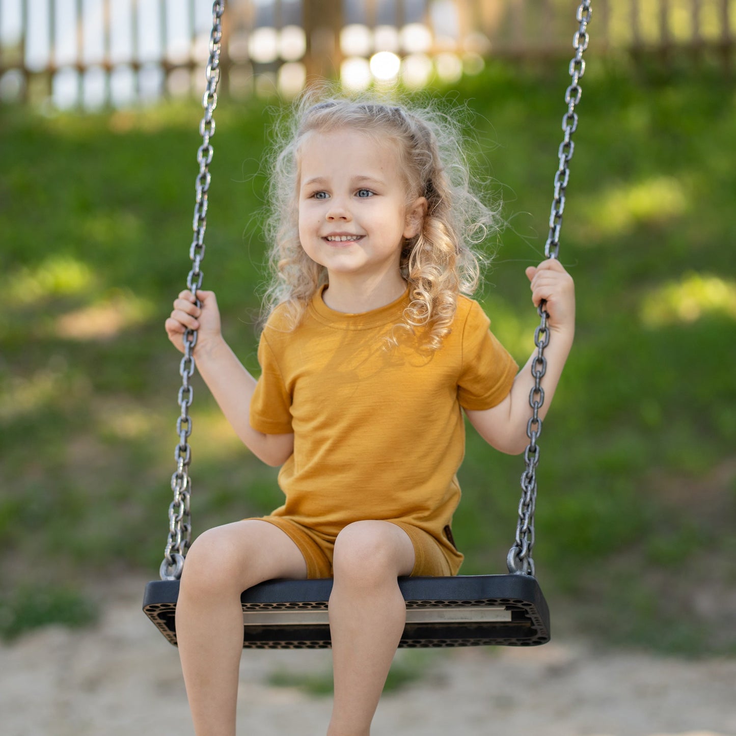 Kids' Light Merino Summer Shorts & Tee Set