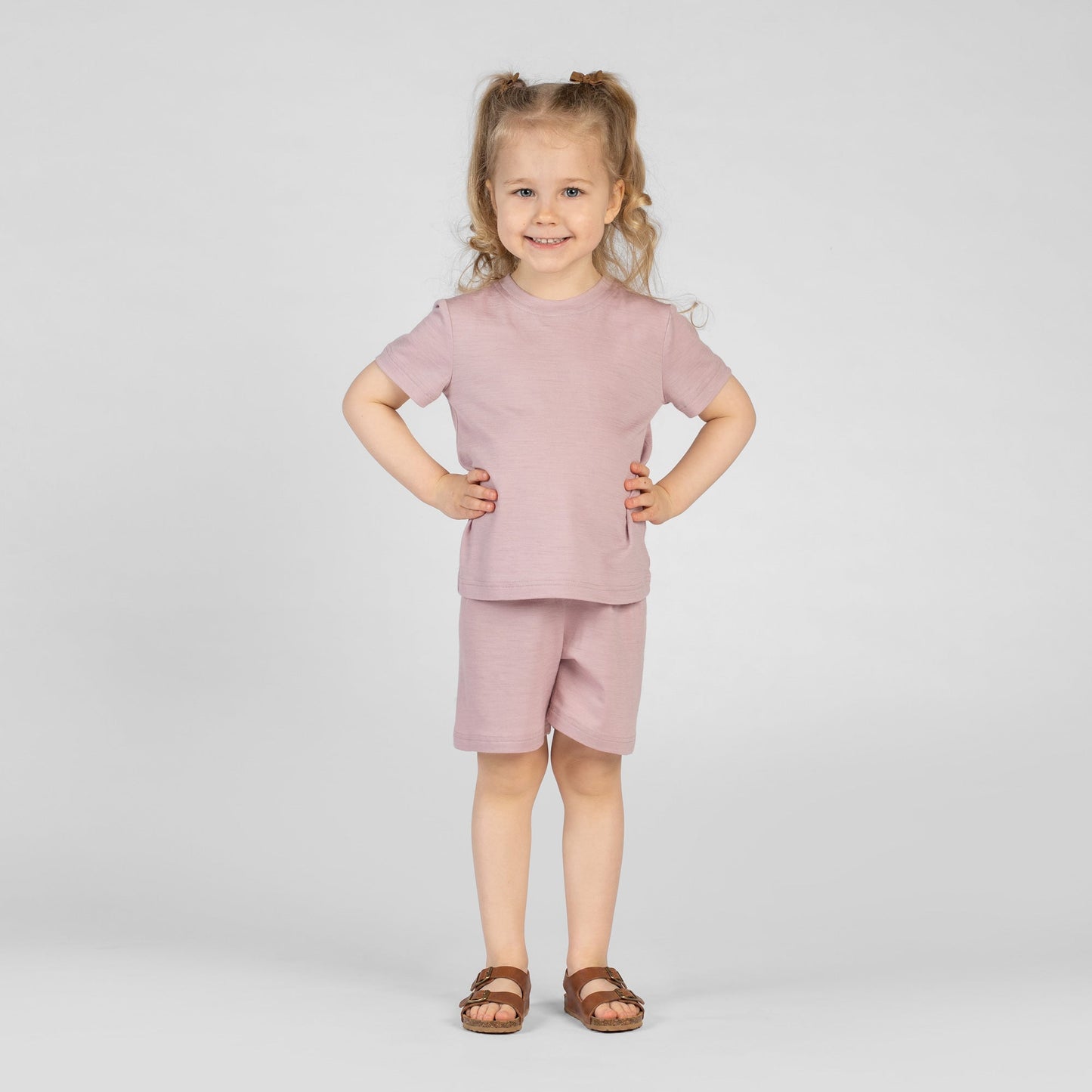 Kids' Light Merino Summer Shorts & Tee Set