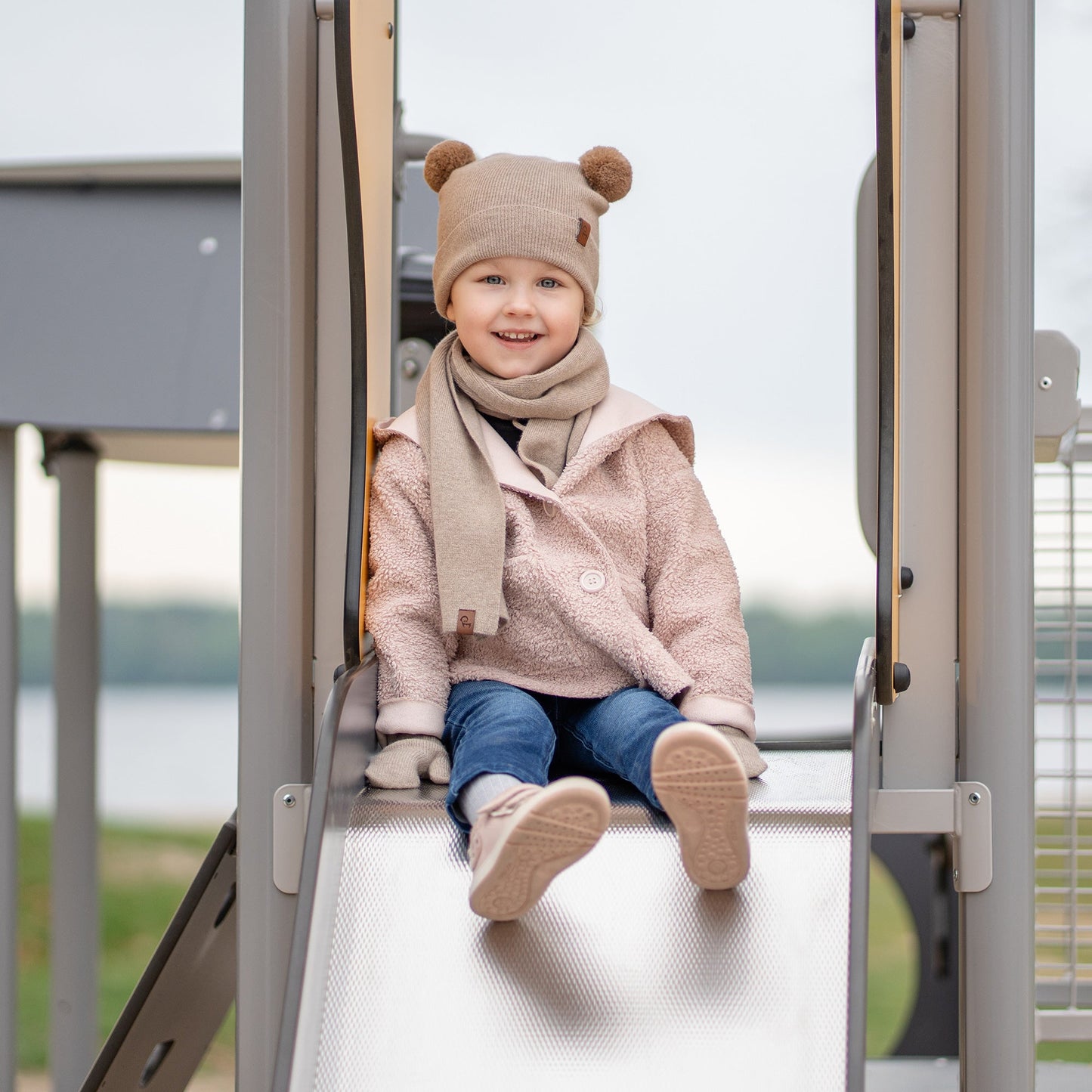 Kids' Knit Scarf Cashmere Blend