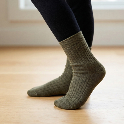 Kids' Breathable Merino Rib Crew Socks