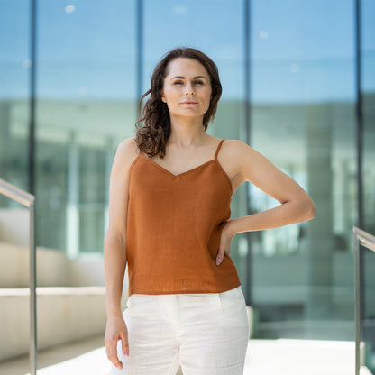 Linen Slip Top Kim