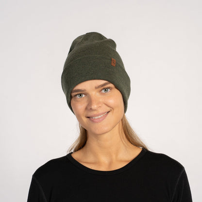 Women's Knit Beanie Hat Merino Wool