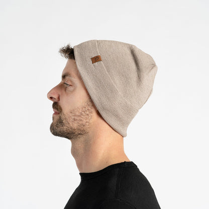 Knitted Merino Liner Beanie For Men