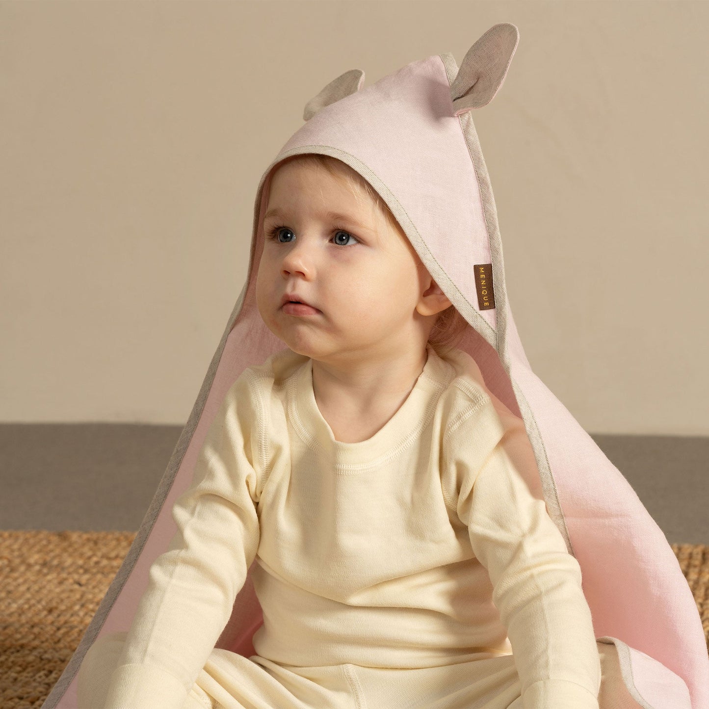 Linen Baby Towel with Ears