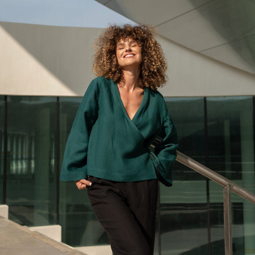 Relaxed Wrap Top Thea
