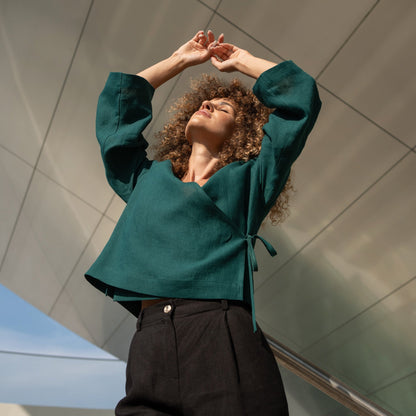 Relaxed Wrap Top Thea
