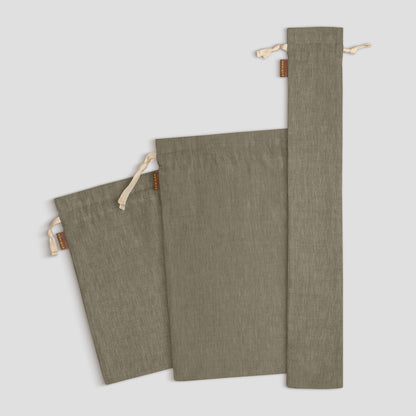 Drawstring Linen Bread Bag