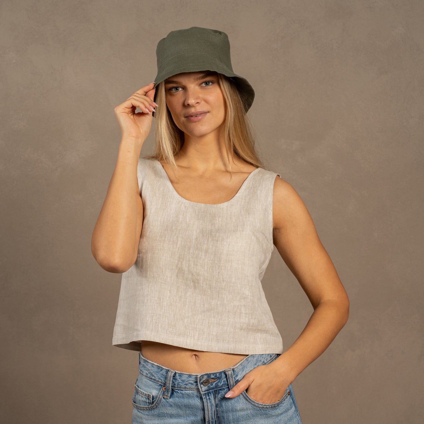 Linen Bucket Hat