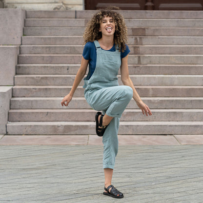 Linen Pinafore Jumpsuit Nicci