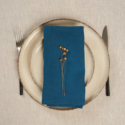 Linen Holiday Celebration Napkins