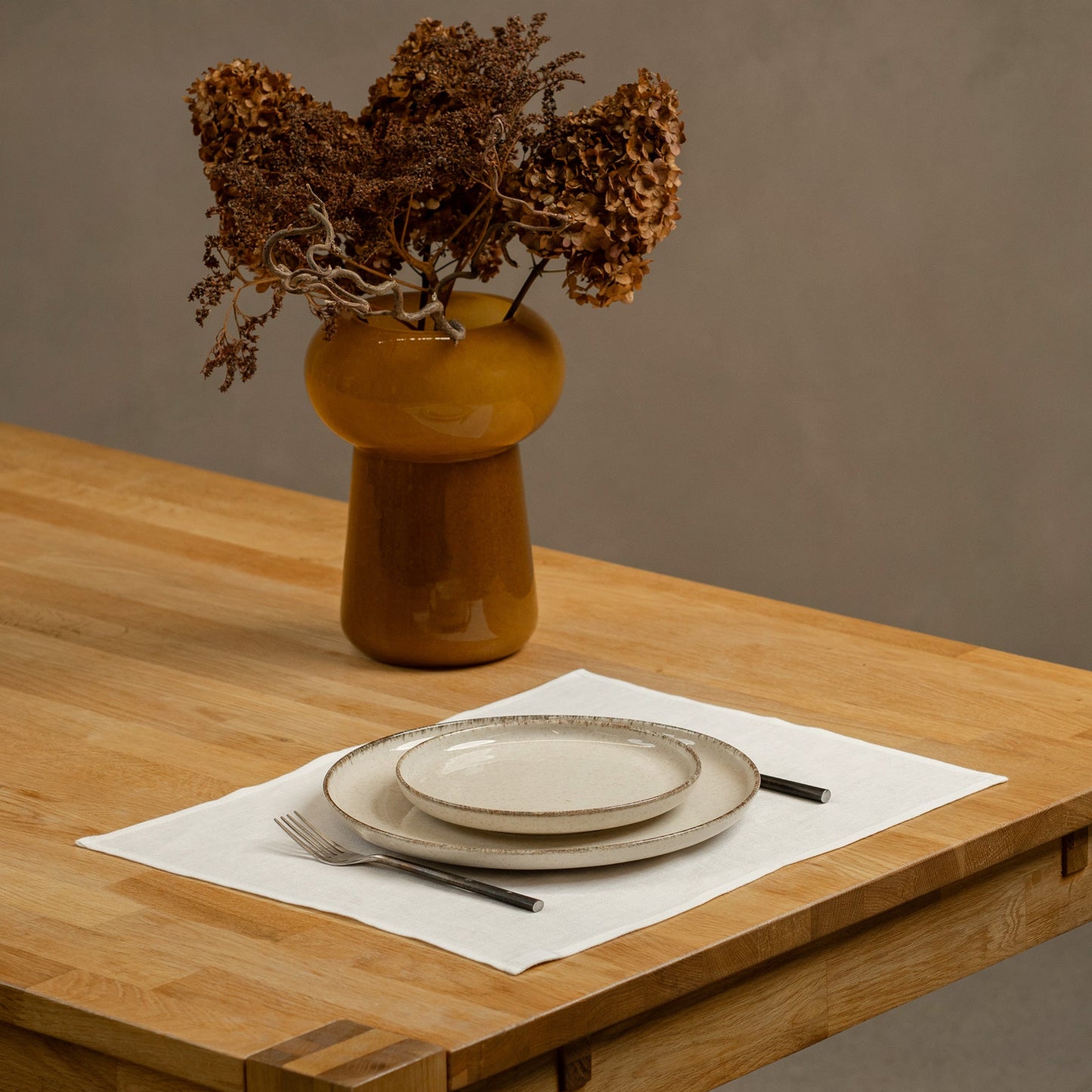 Linen Placemat Dark Green