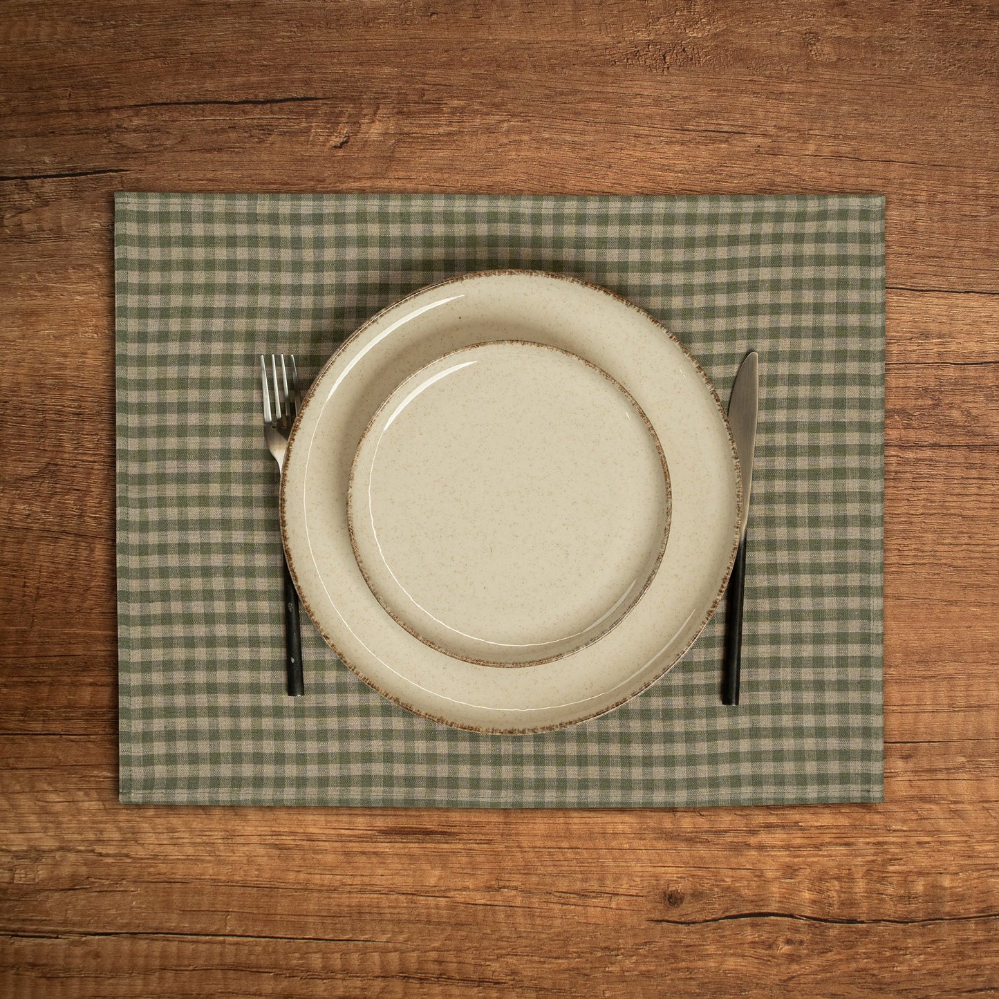 Linen Placemat Dark Green