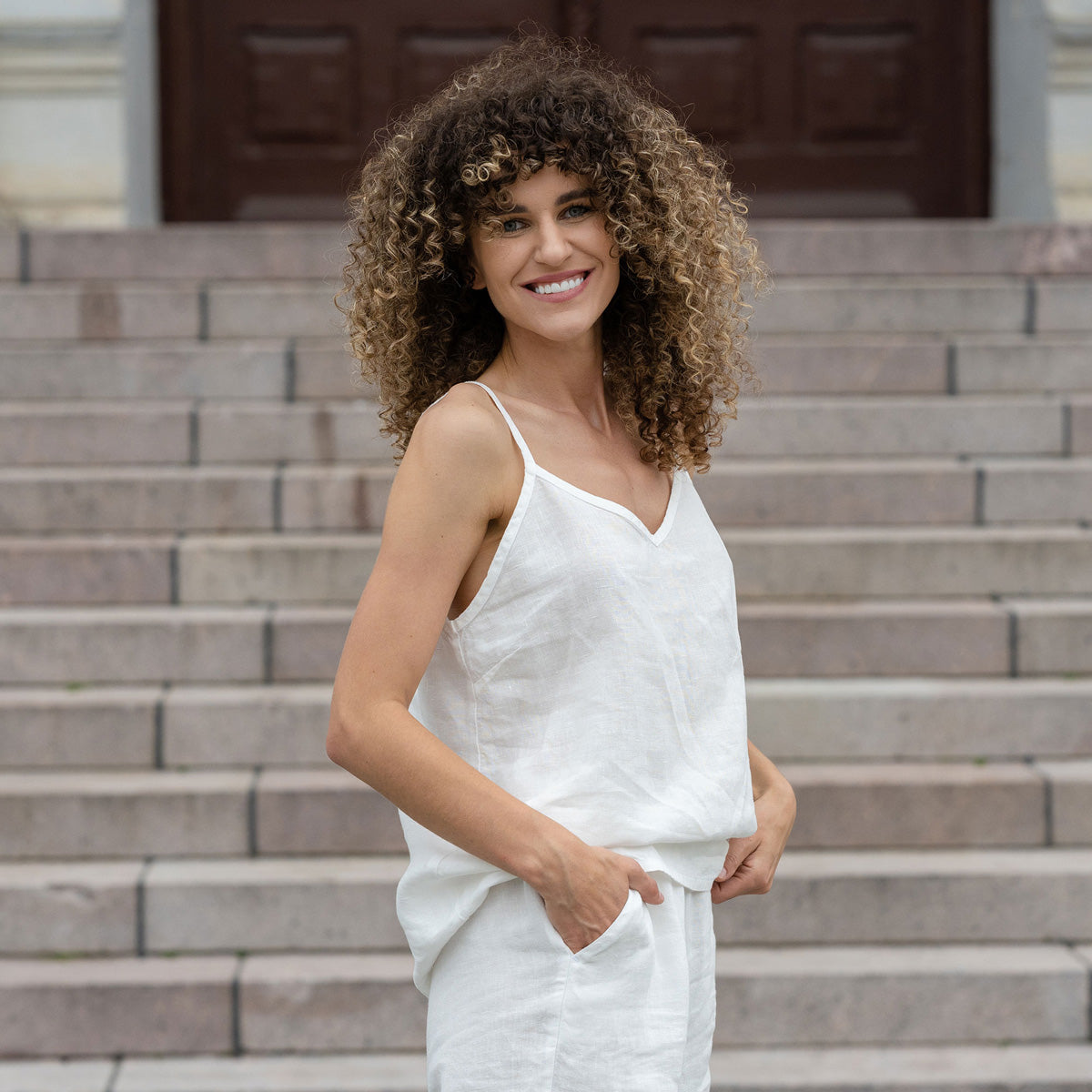 Linen Slip Top Kim