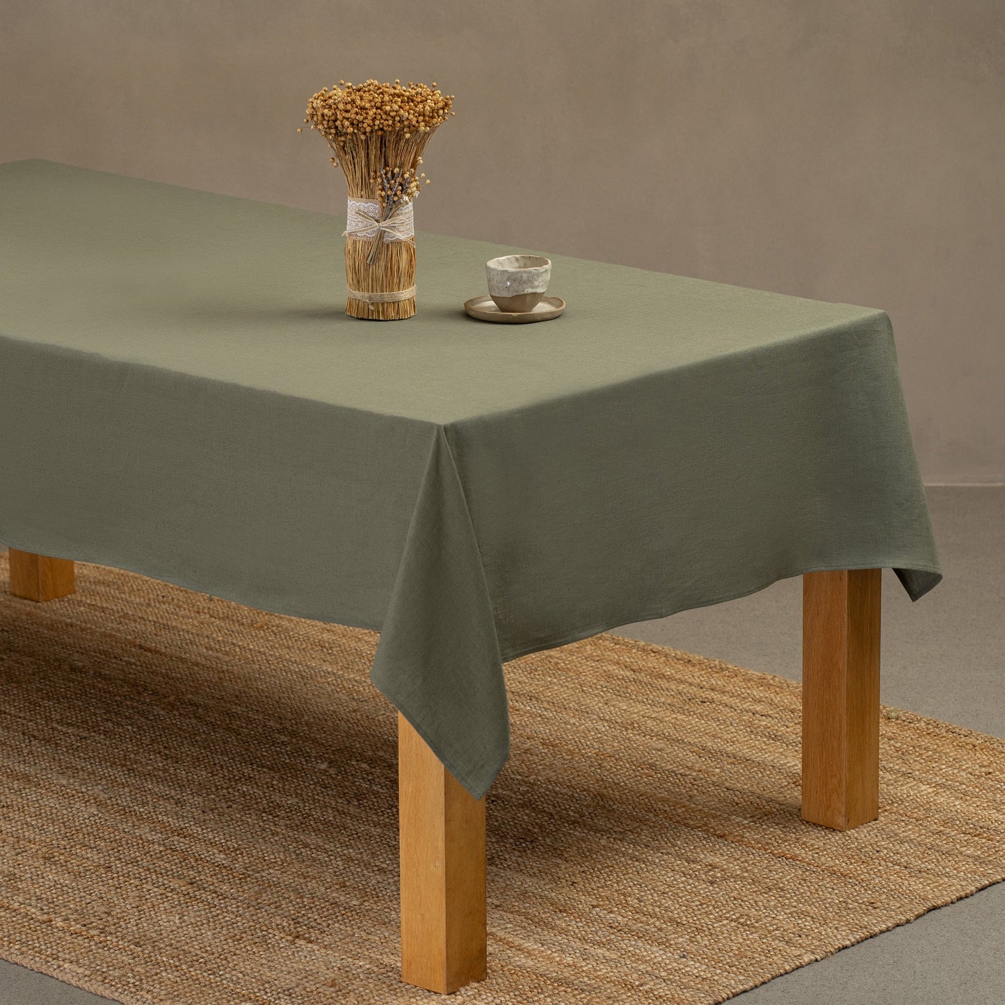 Holiday Linen Tablecloth